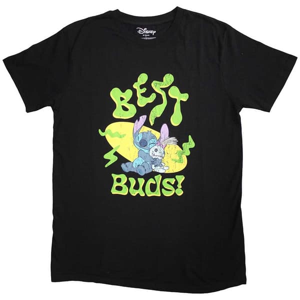 Lilo & Stitch Unisex T-Shirt: Stitch Best Buds (Large)