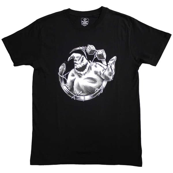 The Nightmare Before Christmas Unisex T-Shirt: Oogie Roll (Medium)