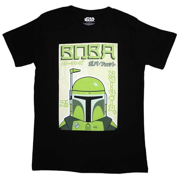 Star Wars Unisex T-Shirt: Boba Japanese (Small)