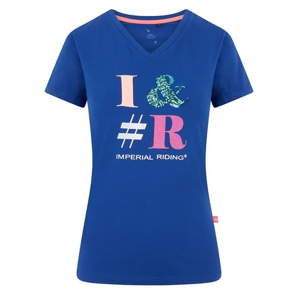 Imperial Riding I&#r T-shirt Med Korta ärmar Blå S