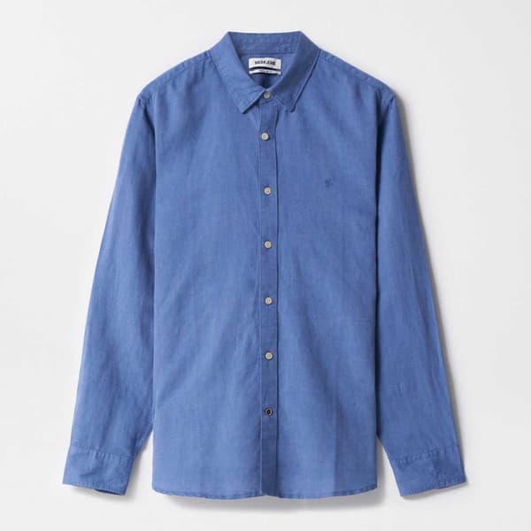 Salsa Jeans Cotton Linnen Regular Fit Skjorte Med Lange ærmer  XL Mand