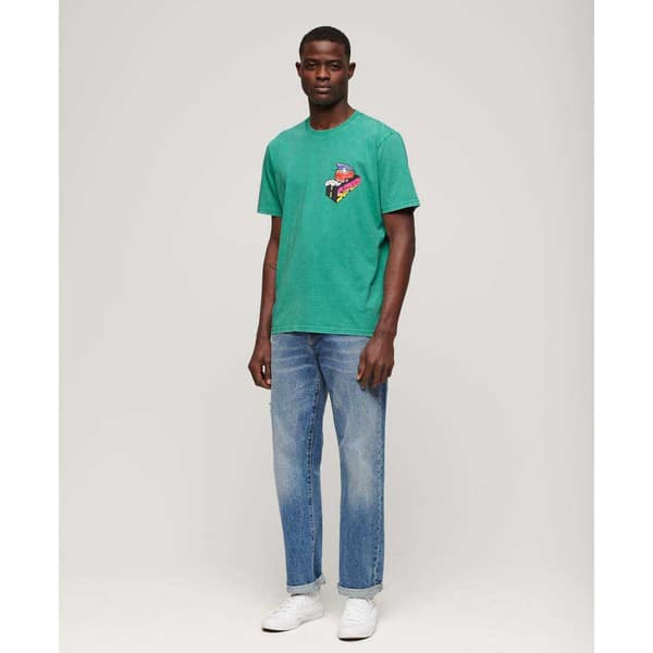 Superdry Neon Travel Chest Loose T-shirt Med Korta ärmar Grönt L Man