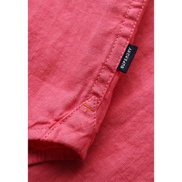 Superdry Studios Casual Linen T-shirt Med Korta ärmar Rosa L Man