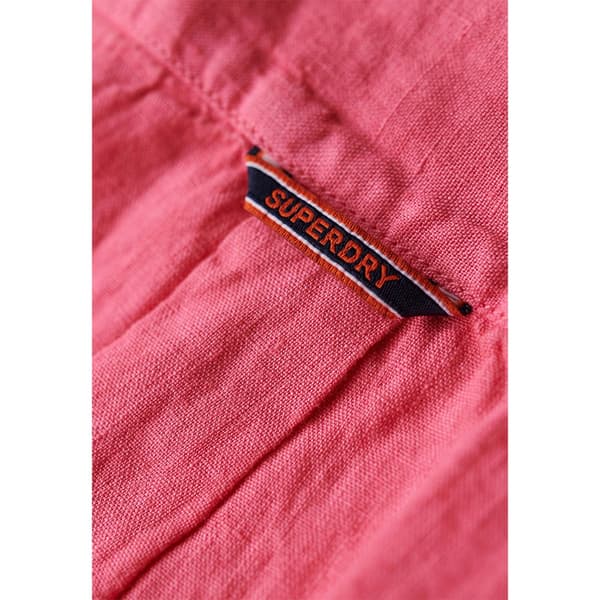 Superdry Studios Casual Linen T-shirt Med Korta ärmar Rosa L Man