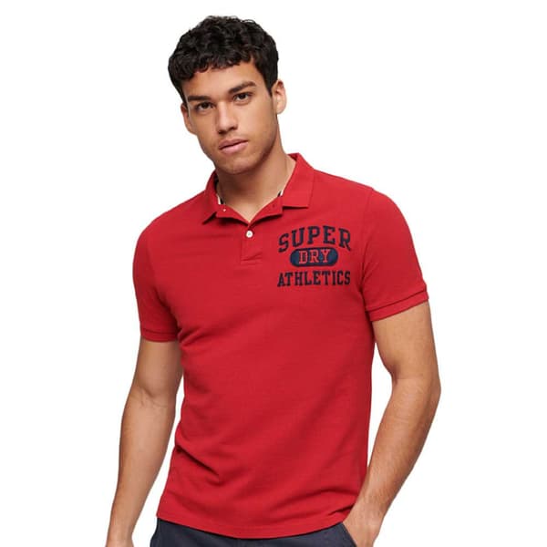 Superdry Vintage Superstate Kortärmad Polotröja Röd 2XL Man