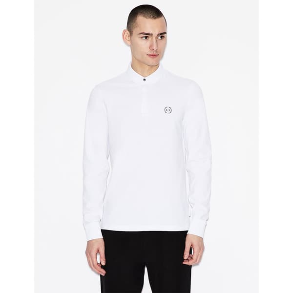 Armani Exchange 8nzf79_zj81z Kortärmad Polotröja Vit L Man