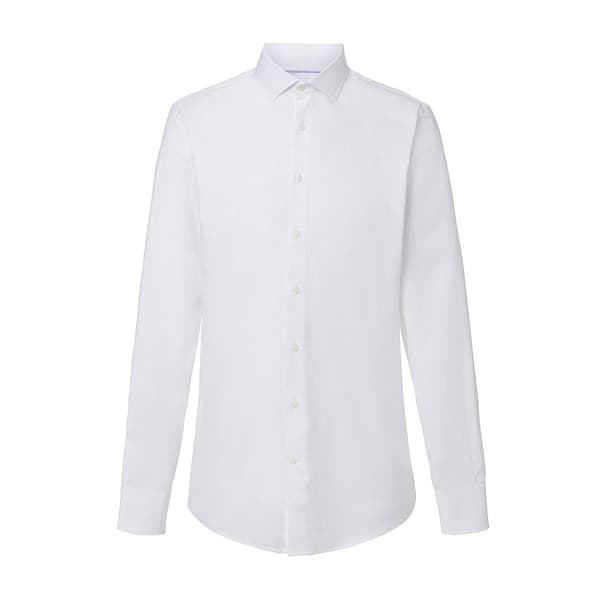 Hackett Poplin Slim Bc Skjorta Med Långa ärmar Vit M-L Man