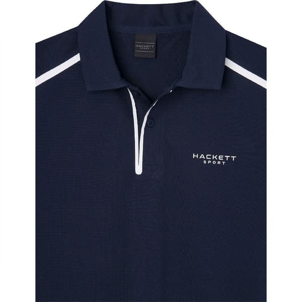 Hackett Hs Tape Kortärmad Polotröja Blå L Man