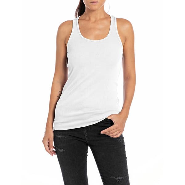 Replay W3989m.000.22839g ärmlös T-shirt Vit L Kvinna
