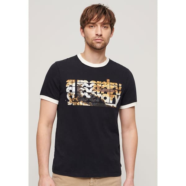 Superdry Photographic Logo T-shirt Med Korta ärmar Svart 2XL Man