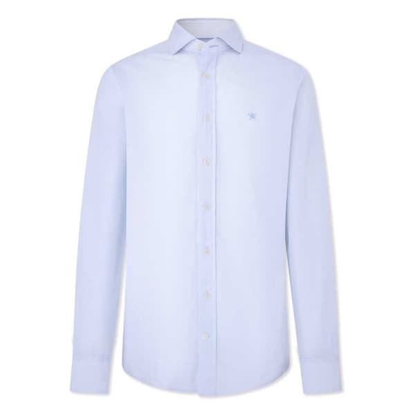 Hackett Micro Print Skjorta Med Långa ärmar Blå M Man