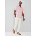 Miniatyrbillede 8 af 8: Hackett Cott Linen Filafil Kortærmet Polo Rosa M Mand