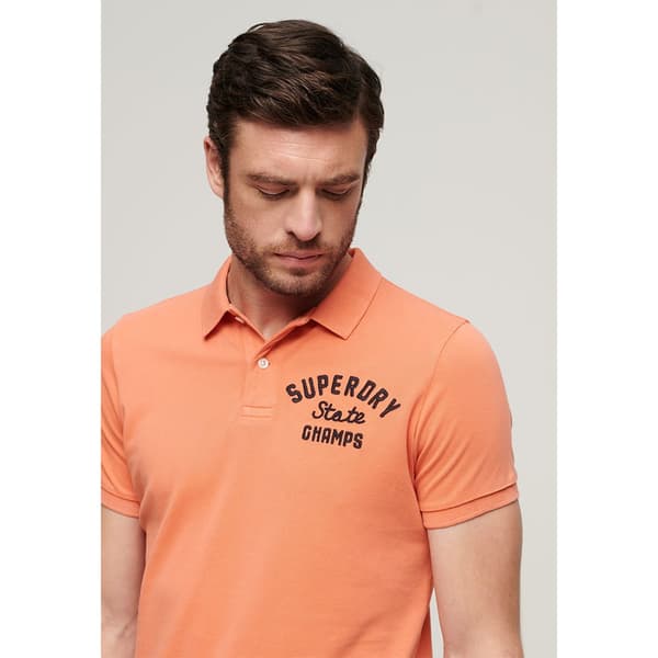 Superdry Vintage Superstate Lyhythihainen Pikeepaita Oranssi XL Mies