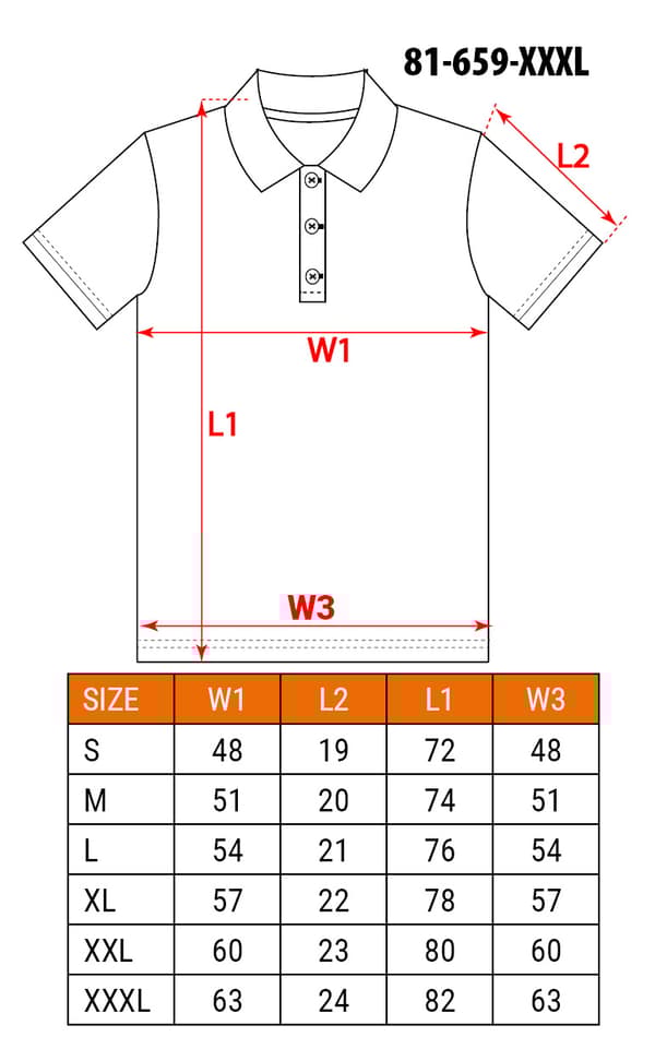 DENIM poloshirt, sort, str. XXXL