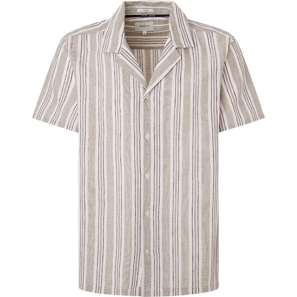 Pepe Jeans Pipper Kortärmad Skjorta Beige XL Man