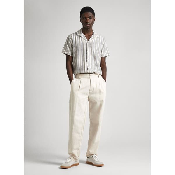 Pepe Jeans Pipper Kortärmad Skjorta Beige XL Man