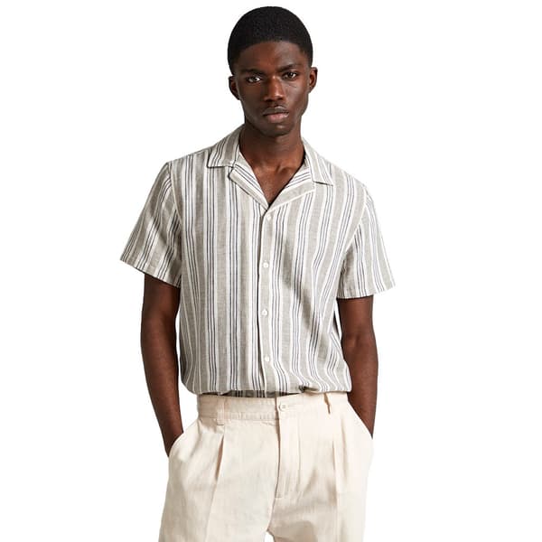 Pepe Jeans Pipper Kortärmad Skjorta Beige XL Man