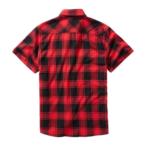 Brandit Check Kortærmet Skjorte Rød 6XL Mand