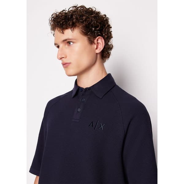 Armani Exchange 3dzfha_zjxpz Kortærmet Polo Blå XL Mand