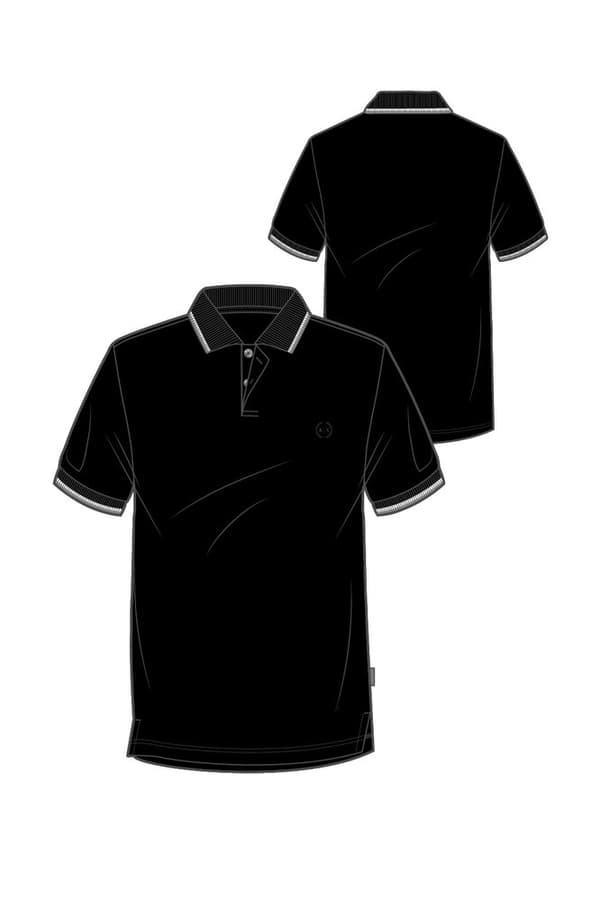 Armani Exchange 8nzf75 Kortærmet Polo Sort M Mand