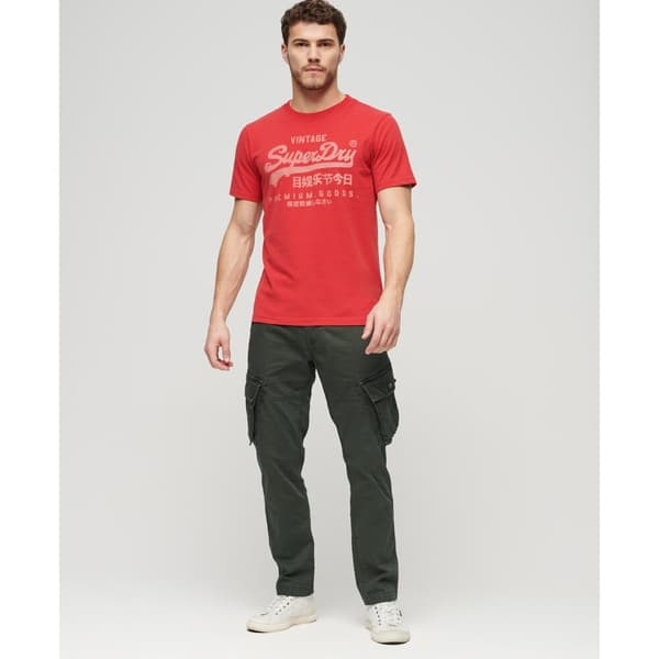 Superdry Classic Vintage Logo Heritage Lyhythihainen T-paita Punainen S Mies