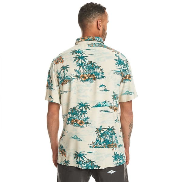 Quiksilver Eqywt04575 Kortærmet Skjorte Beige XS Mand