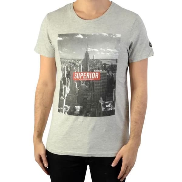 Le Temps Des Cerises H Billy T-Shirt - Ljusgrå Melange