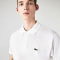 Miniatyrbillede 8 af 8: Lacoste Caiman Kortærmet Polo Hvid XL Mand
