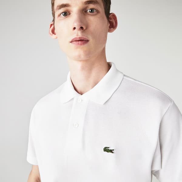 Lacoste Caiman Kortærmet Polo Hvid XL Mand