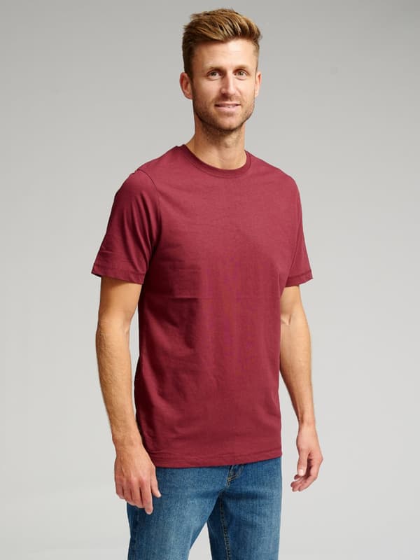 Organic Basic T-paita - Burgundia