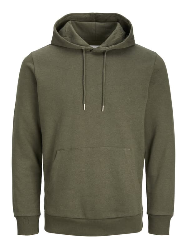 Basic Hoodie Sweat - Mørkegrøn