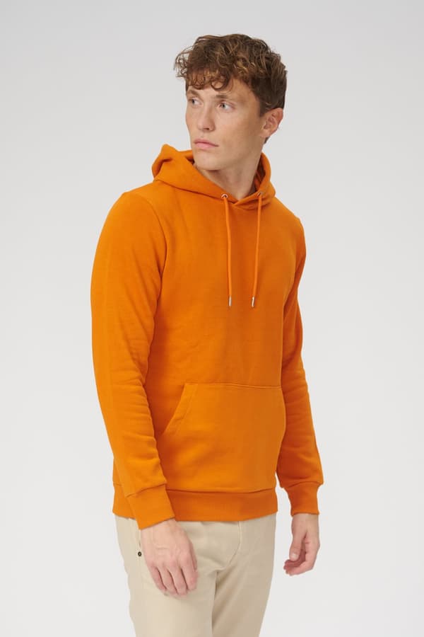 Basic hættetrøje Sweat - Orange