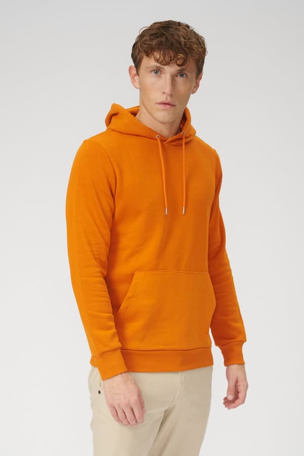 Basic hættetrøje Sweat - Orange