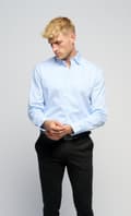 Miniatyrbillede 3 af 5: The Original Performance Shirt - Lyseblå/Hvid
