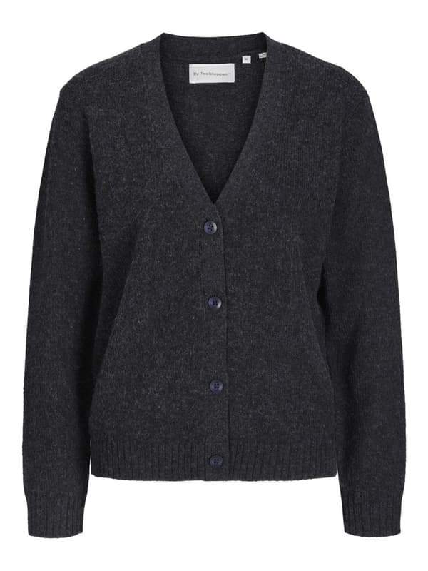Strikket cardigan - Mørkegrå