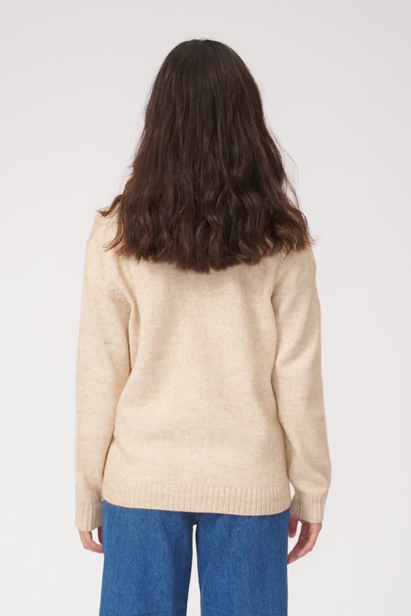 Strikket cardigan - Beige