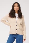 Miniatyrbillede 3 af 7: Strikket cardigan - Beige