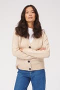 Miniatyrbillede 4 af 7: Strikket cardigan - Beige