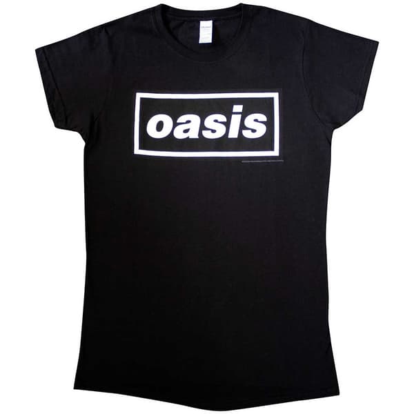 Oasis Ladies T-Shirt: Decca Logo (Large)