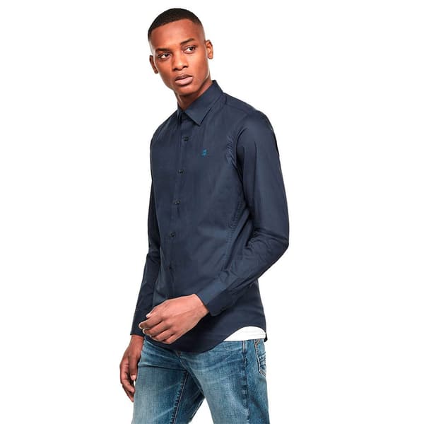 G-star Dressed Super Slim Skjorta Med Långa ärmar Blå XS Man