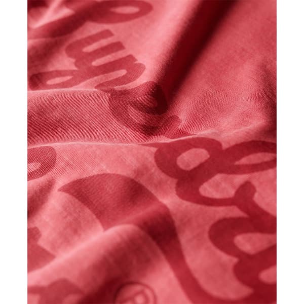 Superdry Archive Kiss Print Relaxed T-shirt Med Korta ärmar Rosa M Kvinna