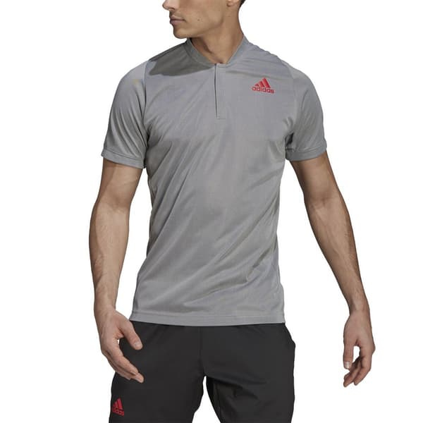 Adidas Freelift Primeblue Kortärmad Polotröja Grå S Man