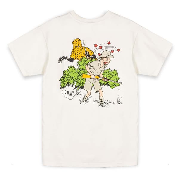 Grimey Les Colonies Regular T-shirt Med Korte ærmer Hvid M Mand