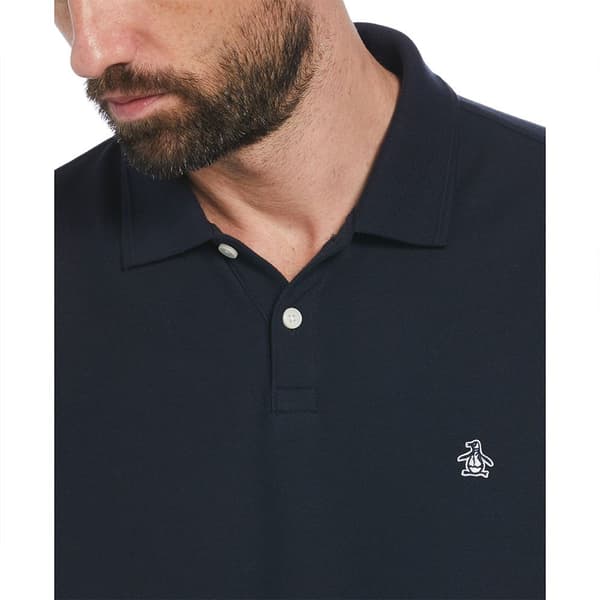 Original Penguin Daddy Organic Pique Kortärmad Polotröja Blå L Man