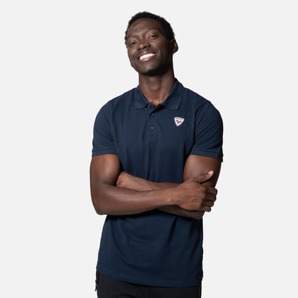 Rossignol Logo Kortärmad Polotröja Blå M Man