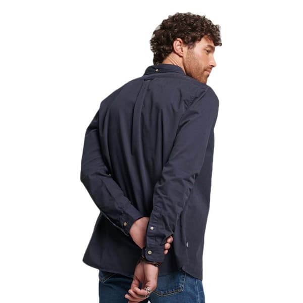 Superdry Merchant Skjorte Med Lange ærmer Blå 2XL Mand