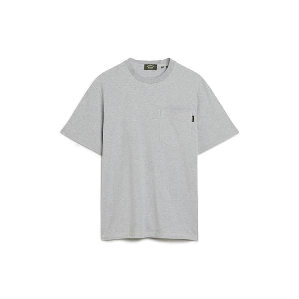Superdry Contrast Stitch Pocket T-shirt Med Korta ärmar Grå L Man