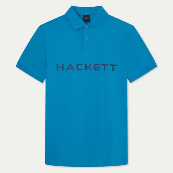 Hackett Essential Kortärmad Polotröja Blå L Man