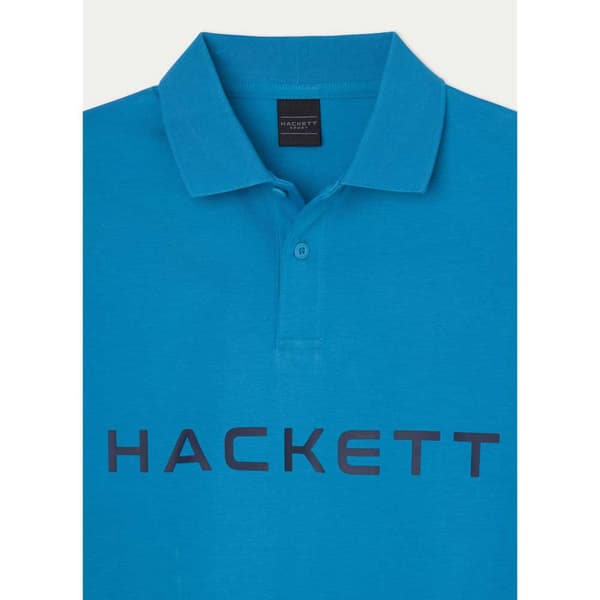 Hackett Essential Kortärmad Polotröja Blå L Man