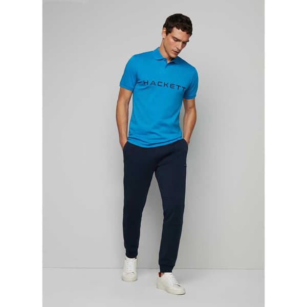 Hackett Essential Kortärmad Polotröja Blå L Man